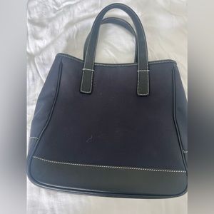 Coach Hamptons Tote - Navy and Black